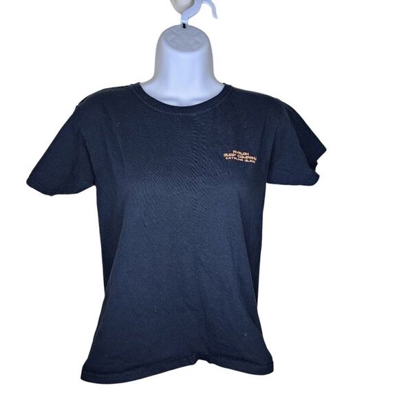 May the Surf Be With You Catalina Avalon Surf Co Tshirt Womens Size M Black - Picture 2 of 6